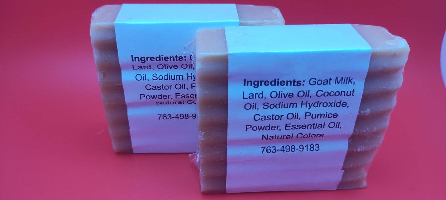 Goat Milk Soap Orange On-guard Pumice