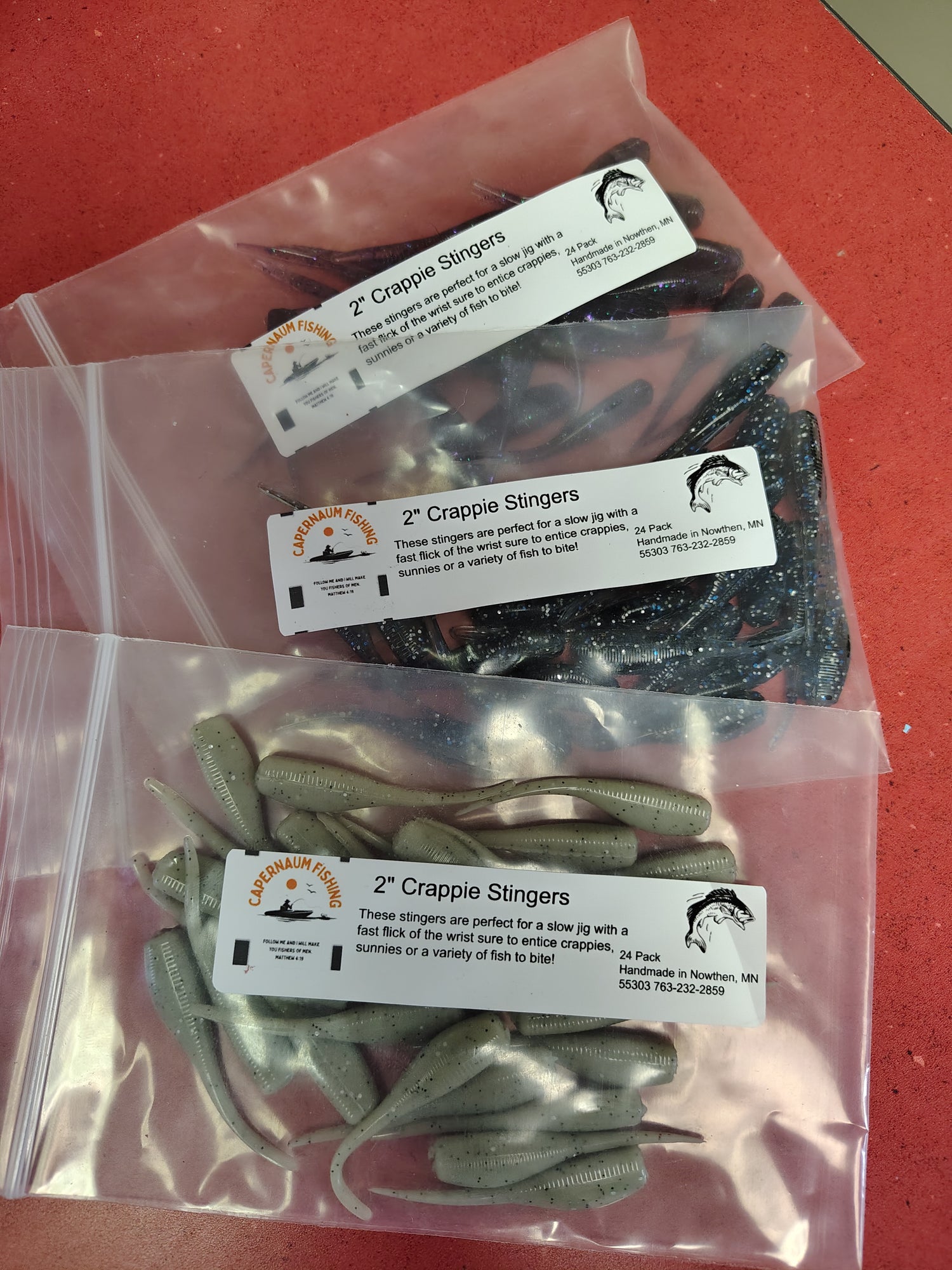 Ethan's Capernaum Soft Fishing Worms