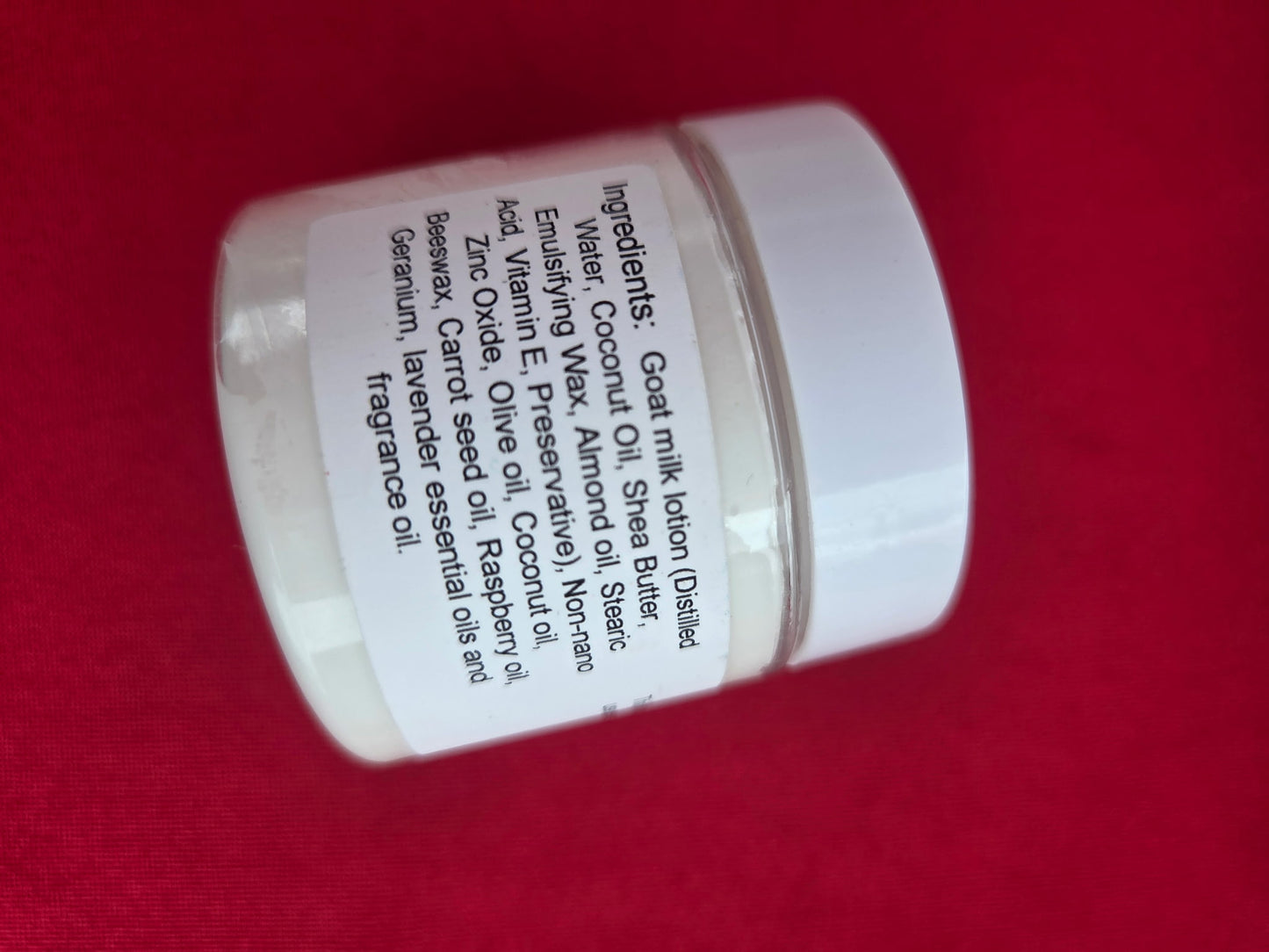 2 oz jar Unscented Goat Milk Lotion