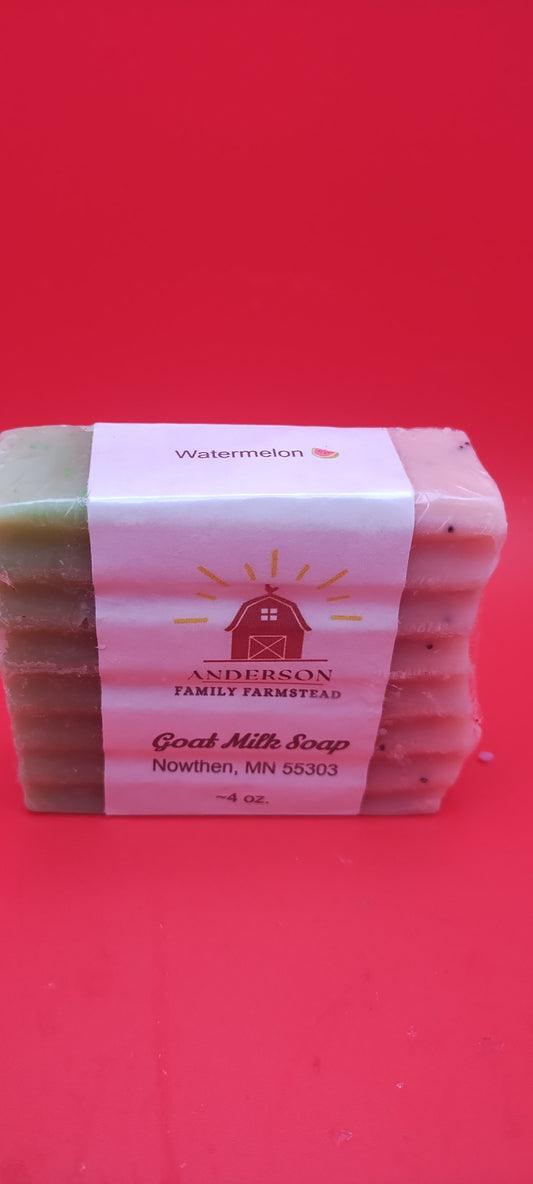 Watermelon Goat Milk Soap