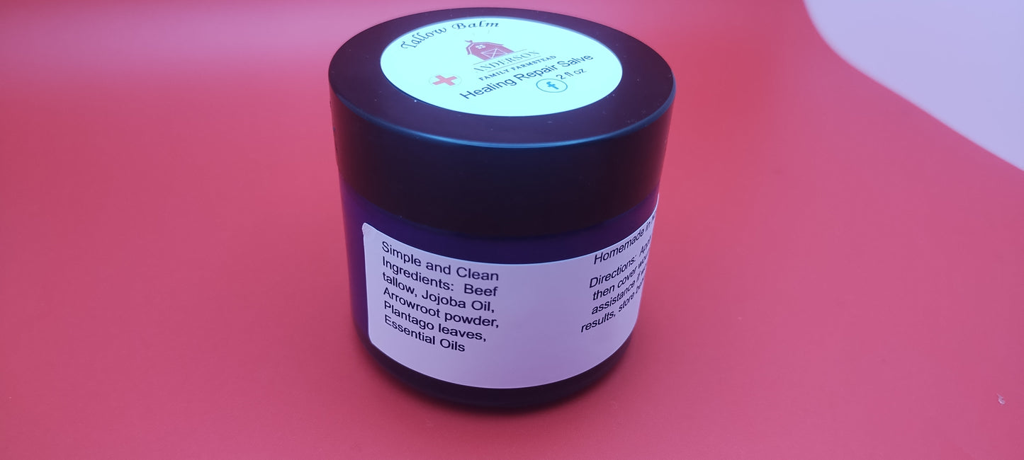 Healing Repair Tallow Salve 2 oz