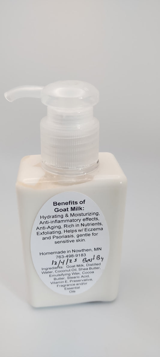 4 oz Pump Goat Milk Lotion