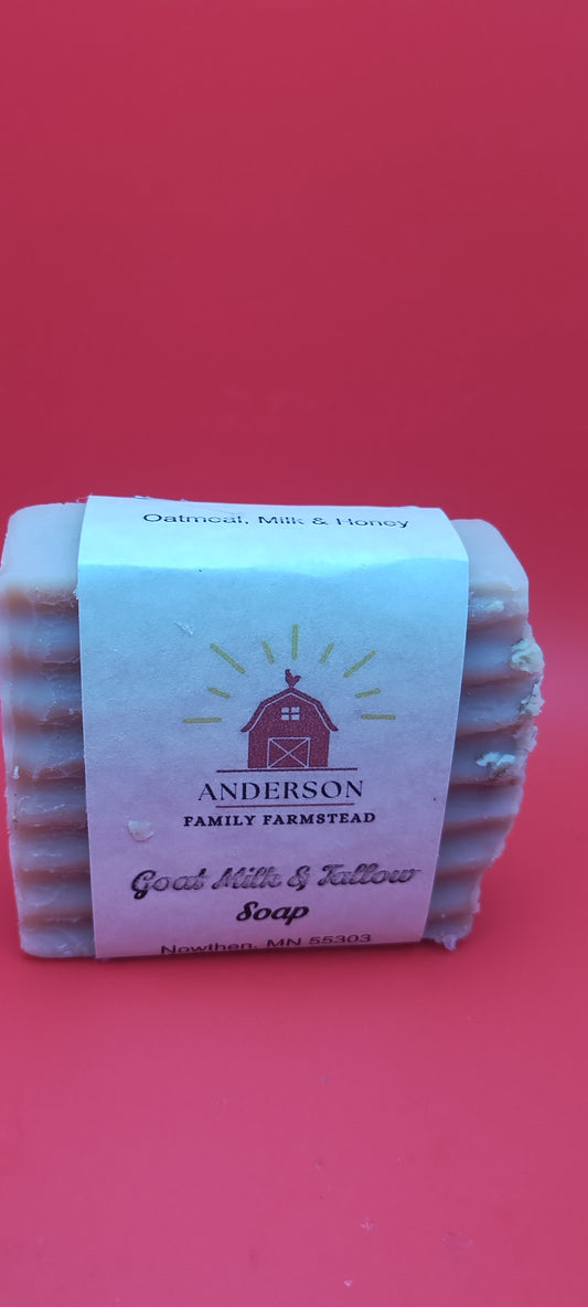 Oatmeal, Milk & Honey Goat Milk & Tallow Soap